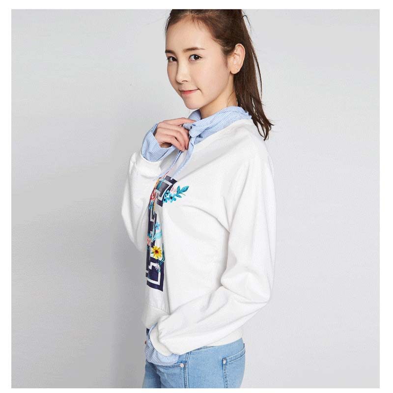 艾格官方旗舰店春个性印花系带卫衣 艾格银座卫衣/绒衫