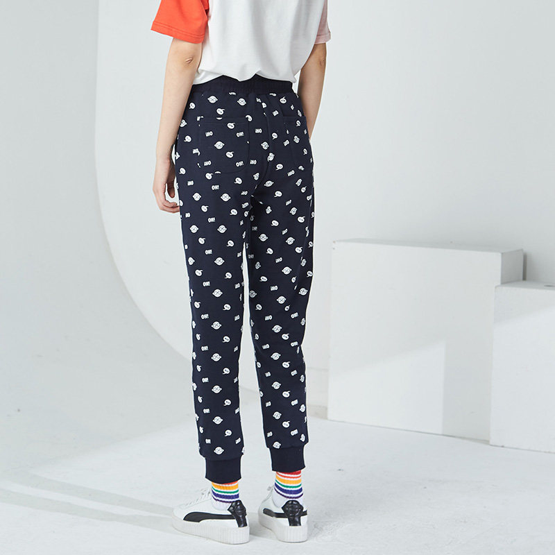 艾格2020新款春秋季女装卡通休闲裤 艾格银座休闲裤