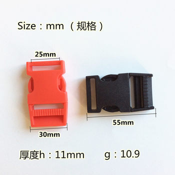 25mm plastic buckle safety buckle luggage accessories single and two-way adjustable backpack buckle connecting buckle female buckle 10 pieces