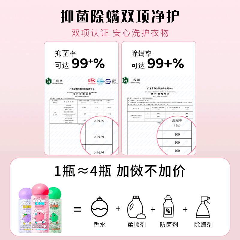 美术师留香珠洗衣护衣持久香味芭乐甜心白桃味魔术师凝珠-图2