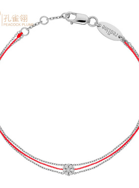 红绳女士饰品克拉圆形钻石手链