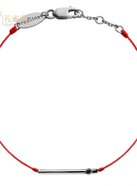 红绳男士饰品克拉圆形黑钻手链