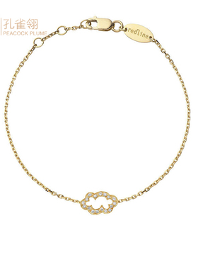 红绳女士克拉云朵圆形时尚风手链