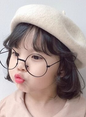 儿童贝雷帽女童帽子春秋季2026洋气女孩蓓蕾帽幼儿宝宝礼帽秋冬潮