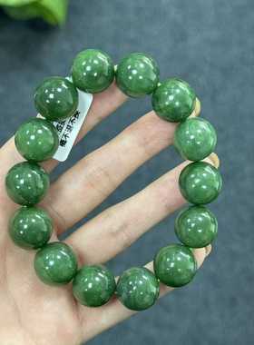 菠菜绿碧玉手串手链男女款手串