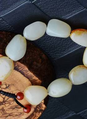 保真新疆和田玉手链男女款手串