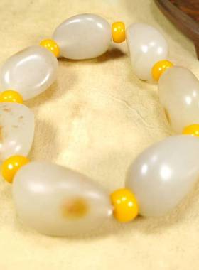 正品玉石玉器原石籽料手链手串