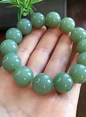 保真天然和田玉手链男款玉手串