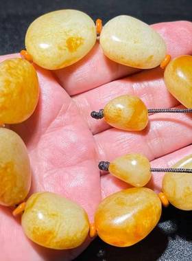 黄沁皮原石籽料手串手链