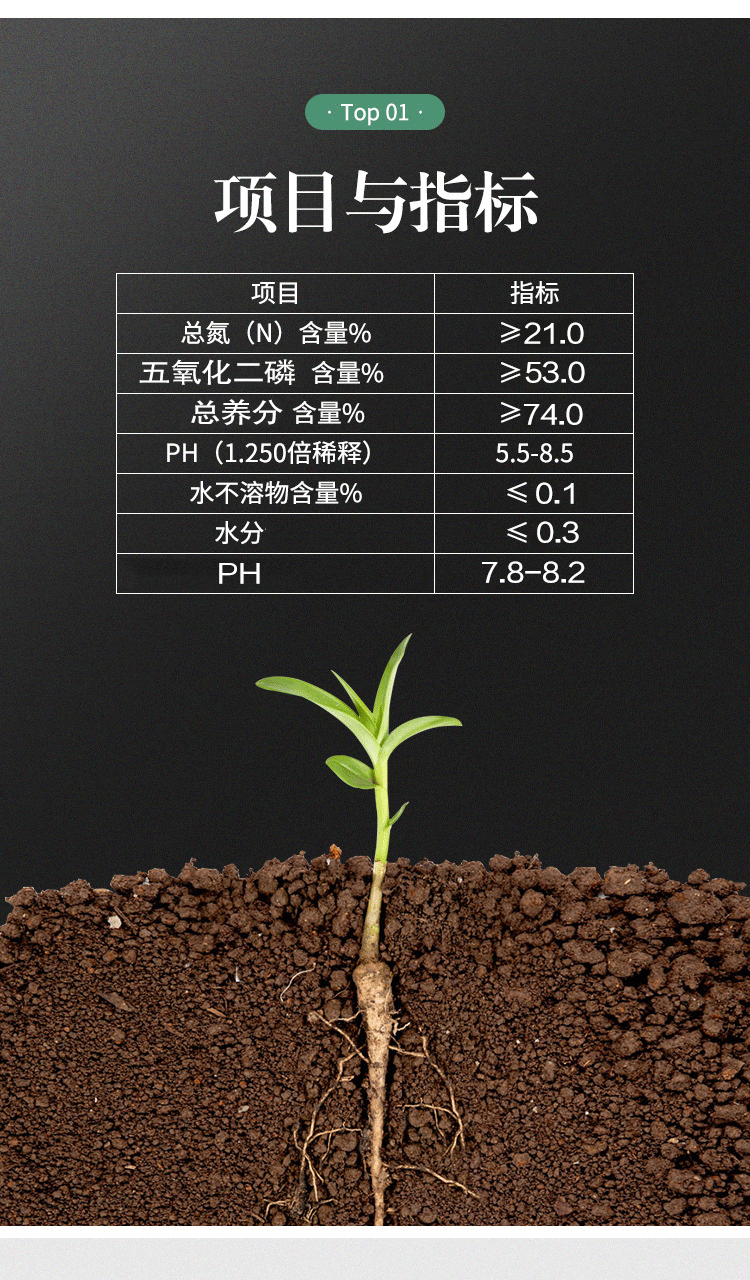 农业磷酸二铵复合化肥料蔬菜农用种菜养花肥家用通用型磷酸氢二铵 - 图0