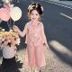 ເດັກຍິງໃຫມ່ຈີນ Tang Suit Hanfu Summer Suit ເດັກຍິງແບບຈີນແບບບູຮານ Costume ສອງສິ້ນຊຸດເດັກນ້ອຍປະສິດທິພາບ Costumes