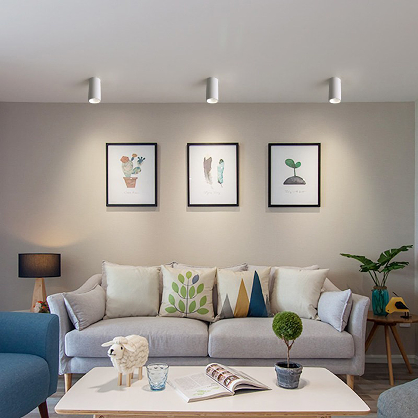 Surface mounted downlight anti-glare corridor ceiling spotlight