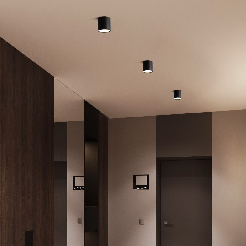 led明装筒灯泛光吸顶式COB明装射灯商用店铺办公室过道单个圆筒灯,淘宝优惠券,粉丝福利购,淘宝优惠卷