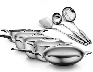 Sanssheng School+Healthy Fashion Pot 5 -Peece II Набор кухонной посуды -7980 Yuan New Cooking Set подлинный