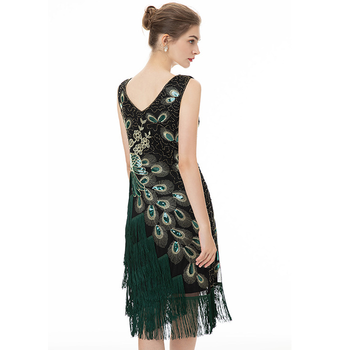 1920s Retro Flapper Dress Gatsby Party了不起的盖茨比复古裙-图2