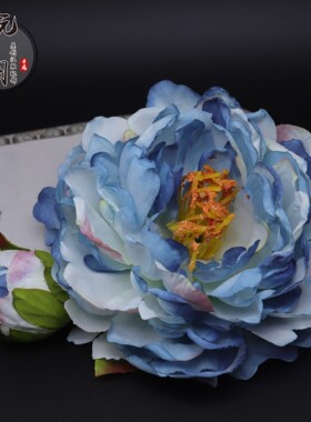 唐风大牡丹绢花发夹多色百搭