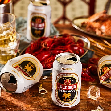 珠江啤酒12度经典老珠江啤酒330mL*12罐[5元优惠券]-寻折猪