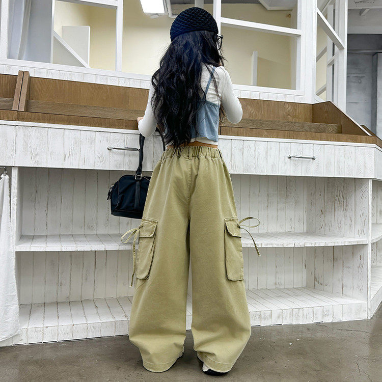 2026春季新款洋气女童时尚潮流复古工装裤,淘宝优惠券,粉丝福利购,淘宝优惠卷