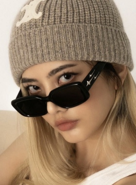 CDLM陈大刘芒 欧美方形流星复古墨镜女潮韩版方圆脸显瘦高级感