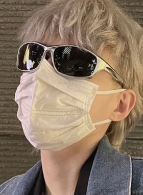 CDLM陈大刘芒 赛博未来感银色Y2K男女同款骑行墨镜ins风太阳眼镜