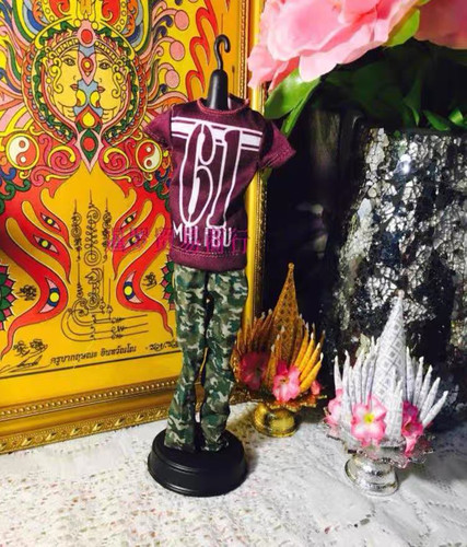 泰国佛牌用品男士春装皮衣毛绒冬装斗篷衣服裤子古装鞋子短裤套装 - 图3