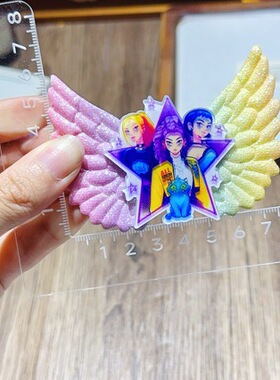 猎魔女团亚克力可头饰发卡动漫周边发饰刘海碎发鸭嘴夹礼物边夹