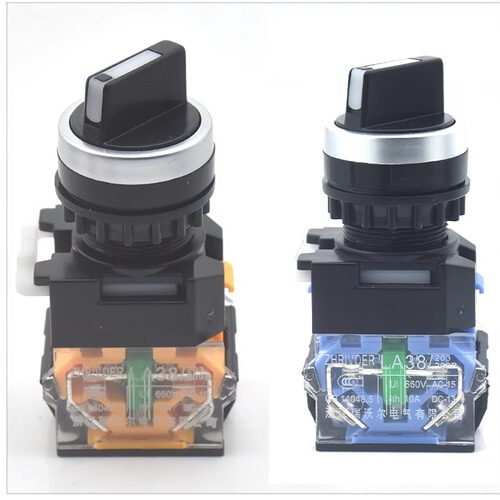 22mm瑞沃尔LA38-11X2 20X3两档三挡二位旋转选择转换按切换钮开关 - 图3