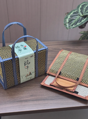 竹篮年货礼品包装盒大号竹制品香肠腊肉土特产竹包装粽子水果篮子