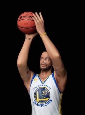 NBA篮球明星勇士队GK30号库里雕