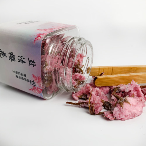 可食用糖渍樱花 干樱花 樱花长柄盐渍盐浸腌渍罐装玄饼大朵长柄 - 图3