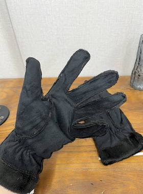 黑色秋冬手套雾面内里加绒时尚保暖长款显白潮流防风