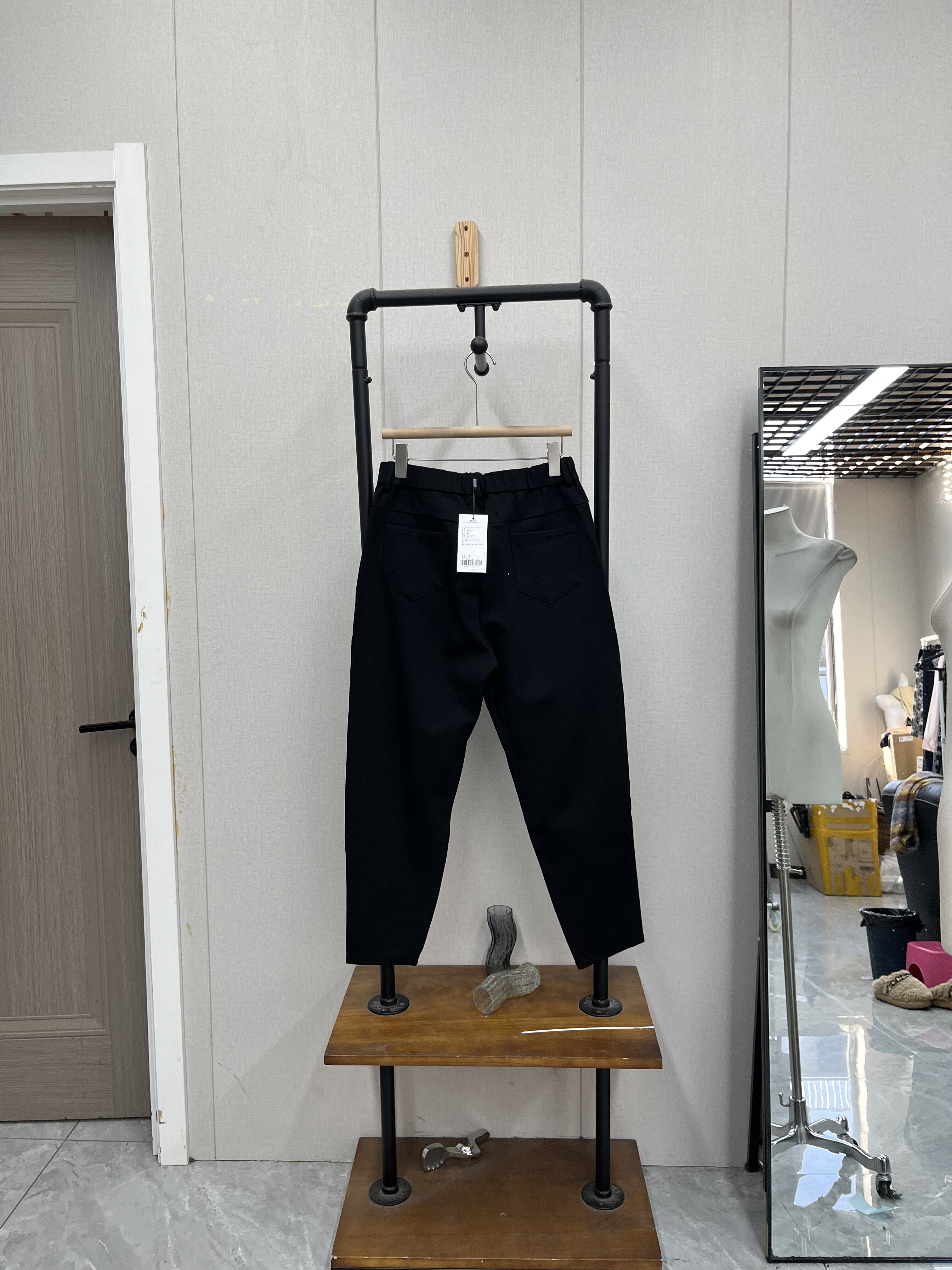 高腰垂感显瘦长裤女黑色宽松休闲韩版百搭款春秋款,淘宝优惠券,粉丝福利购,淘宝优惠卷