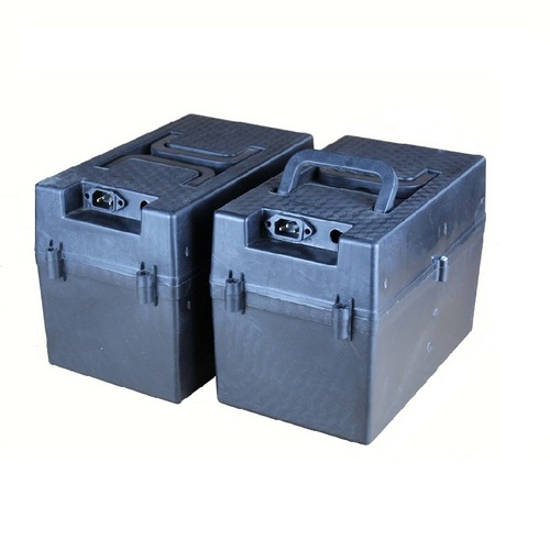 电动车电瓶盒子分体电池盒24V48V72V32AH手提铅酸塑料外壳箱三轮