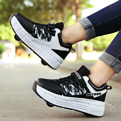 Новый Han Storm берет обувь для взрослых двух -швейных невидимых мужчин и учениц. Автоматические многофункциональные шкивы.