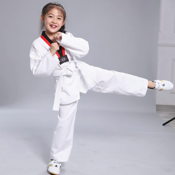 Adult and children's taekwondo uniforms pure cotton