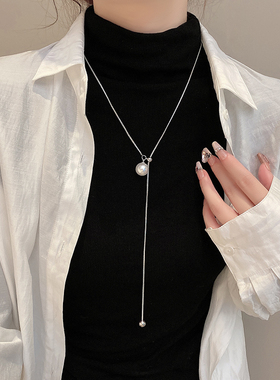 可调节珍珠项链2023新款