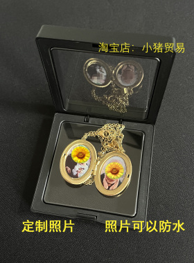 制作照片可以防水免费刻字男项链