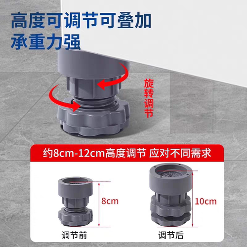 洗衣机冰箱通用防震垫增高减震防滑静音隔音防潮加高优选推荐 - 图2