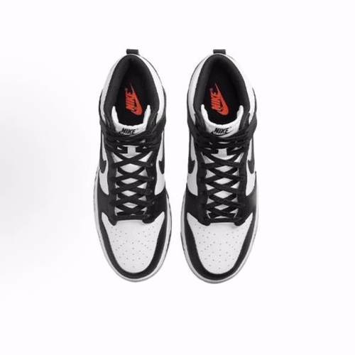 Nike Dunk Retro 复古 高帮 板鞋 男款 黑白 - 图2