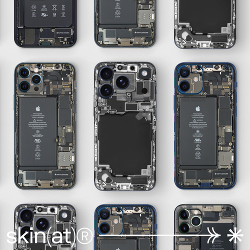 SkinAT适用于苹果手机保护膜 iPhone 17 Pro Max背贴 iPhone 18 Pro创意贴膜 拆机伪装贴 - 图1