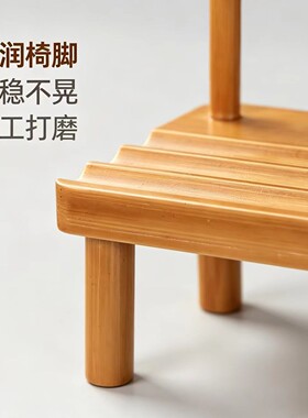 迷你小椅子手机支架竹编工艺