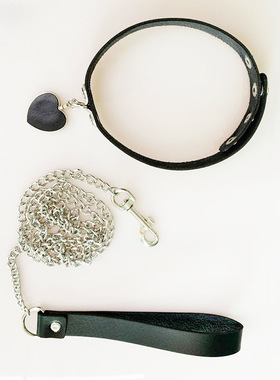 PU女情趣牵引绳项圈狗链sm道具