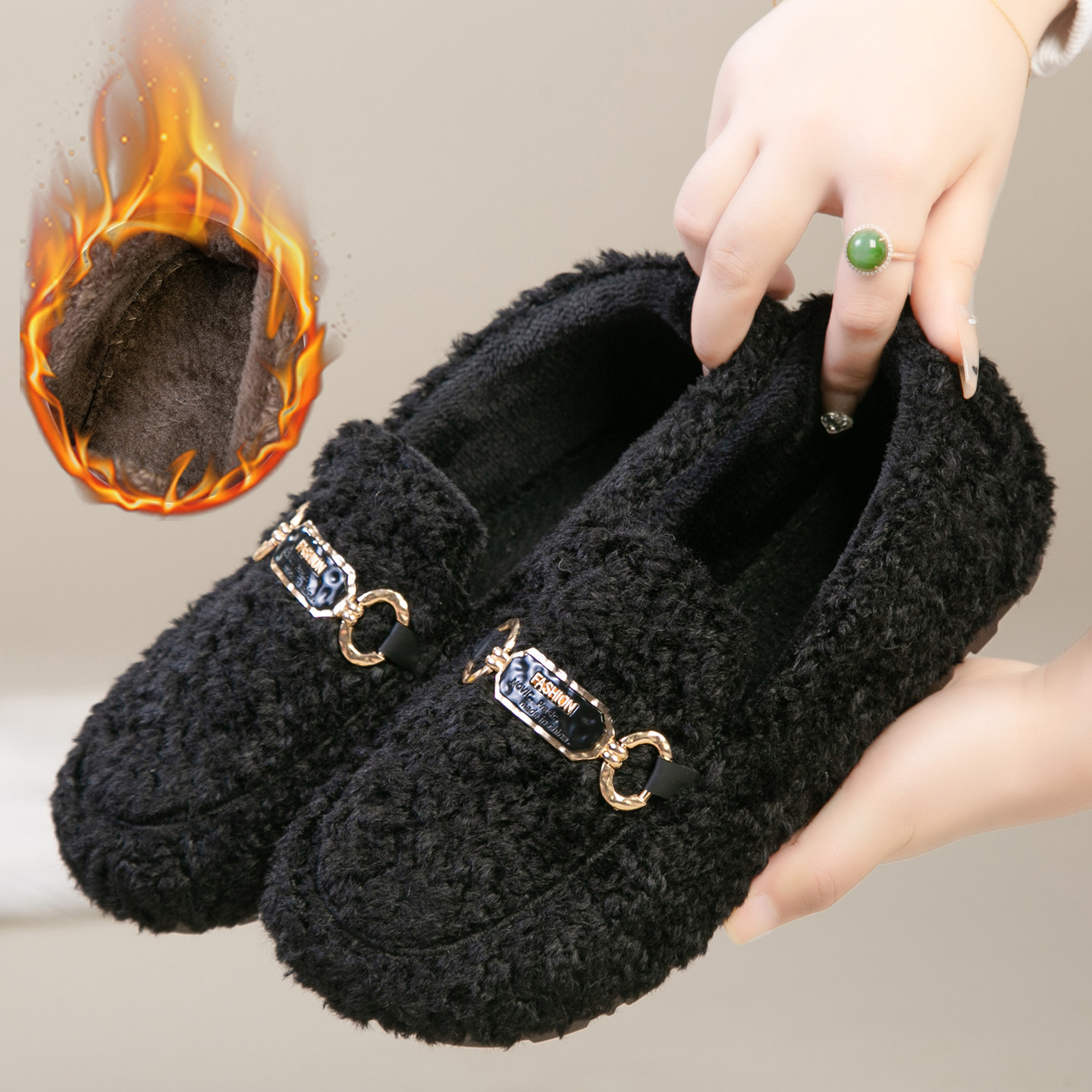 豆豆鞋冬2025女款新款旗舰店中老年妈妈鞋软底女士棉鞋保暖加绒鞋,淘宝优惠券,粉丝福利购,淘宝优惠卷