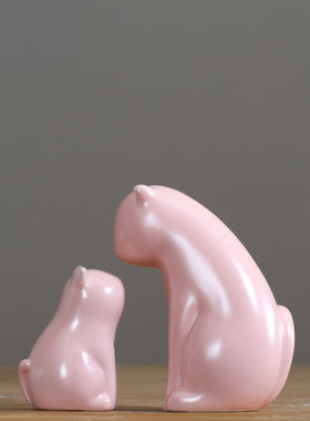 景德镇陶瓷摆件灵动物结婚礼物