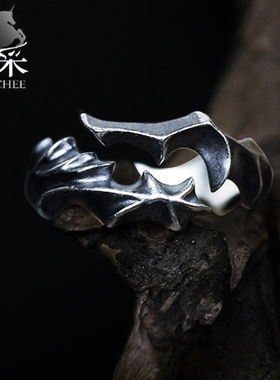 羿采男士复古风女生龙神之力泰银