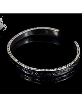 复古泰银男士哥特风配饰夜店手镯