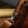 First-grain cowhide hand-rubbed men's business bag