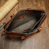 First-grain cowhide hand-rubbed men's business bag