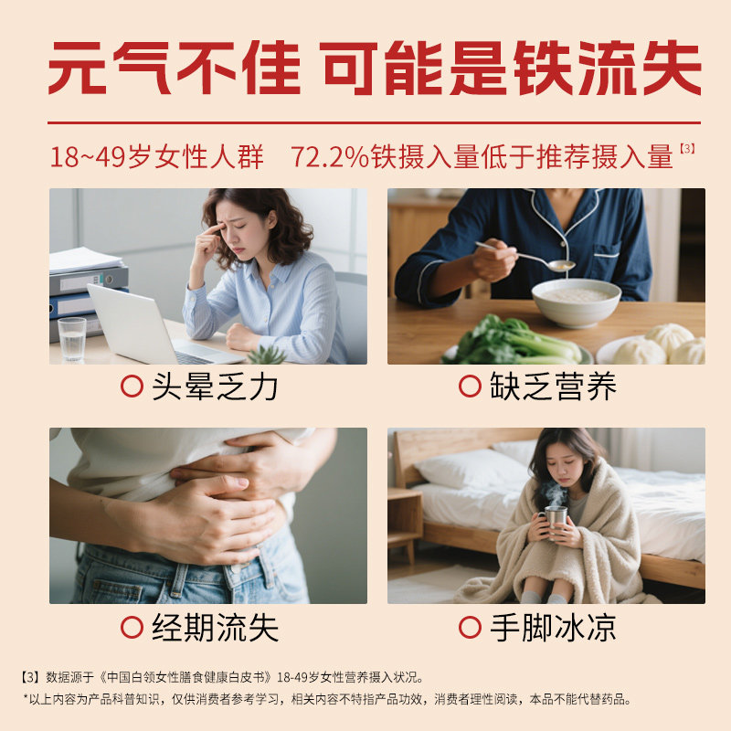 【年货礼盒】江中食疗富铁红养饼干600g零食红枣赤小豆滋补养气色,淘宝优惠券,粉丝福利购,淘宝优惠卷