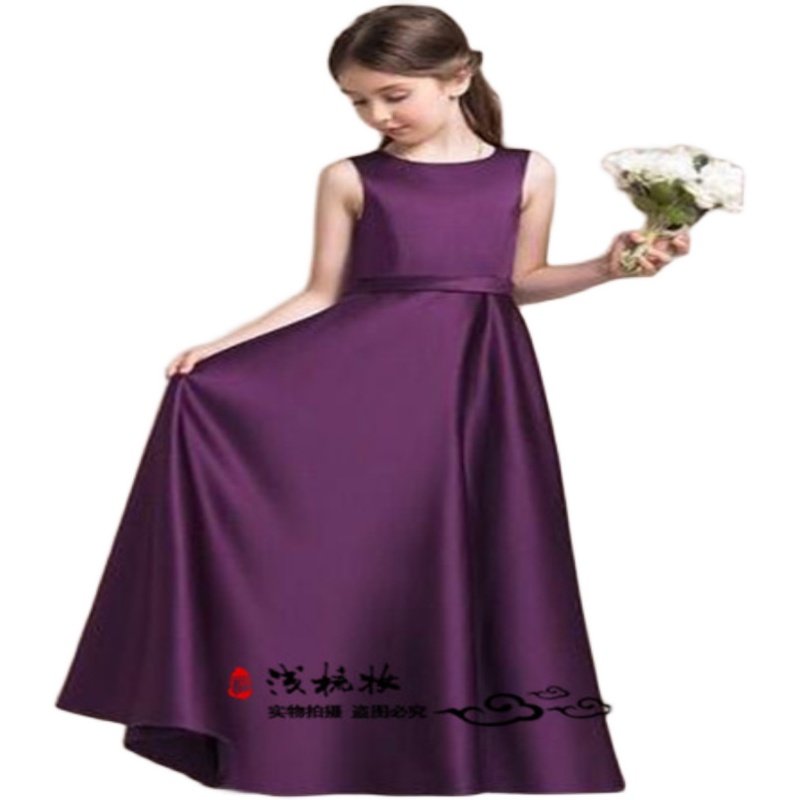 黑色女孩钢琴表演礼服儿童小提琴演出服管弦乐团大合唱公主裙秋季,淘宝优惠券,粉丝福利购,淘宝优惠卷